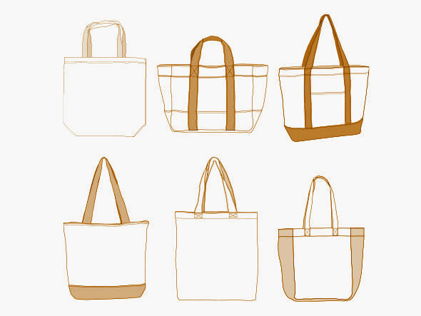 Different types of custom bags